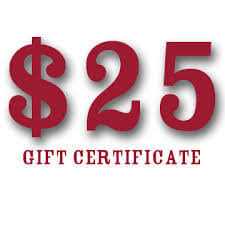 $25 Gift Certificate